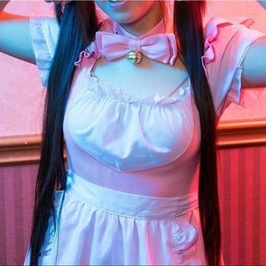 Pink cat maid Lolita uniform set